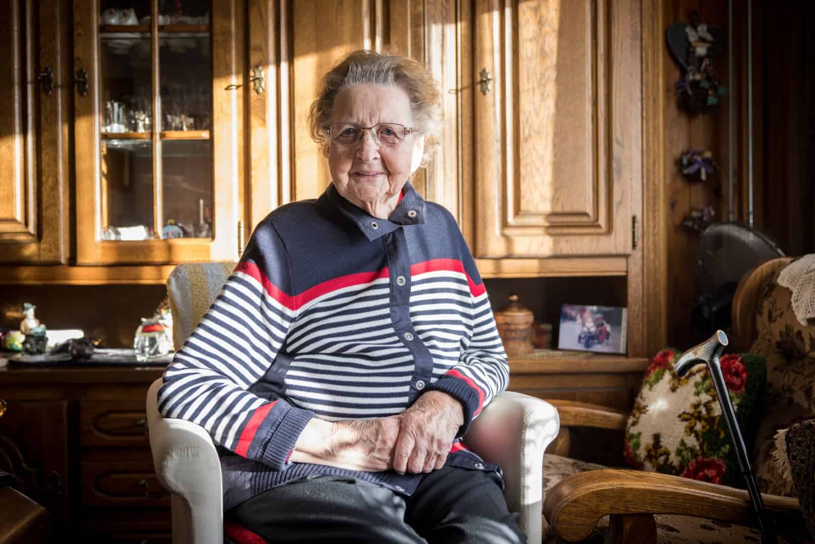 Jeanne Vogelaars (bijna 93) woont al 65 jaar in de Jan Dercksstraat: “Ik ben tevreden”