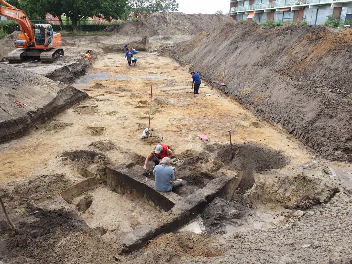 Opgravingen bij de Scheldeflat: sporen uit de vroege Middeleeuwen gevonden