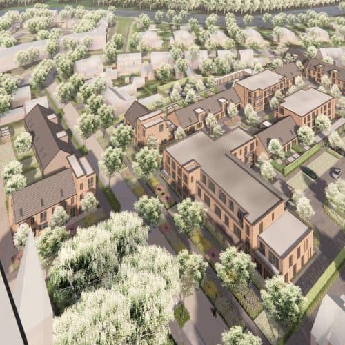 Vogelvlucht Gummarushofjes